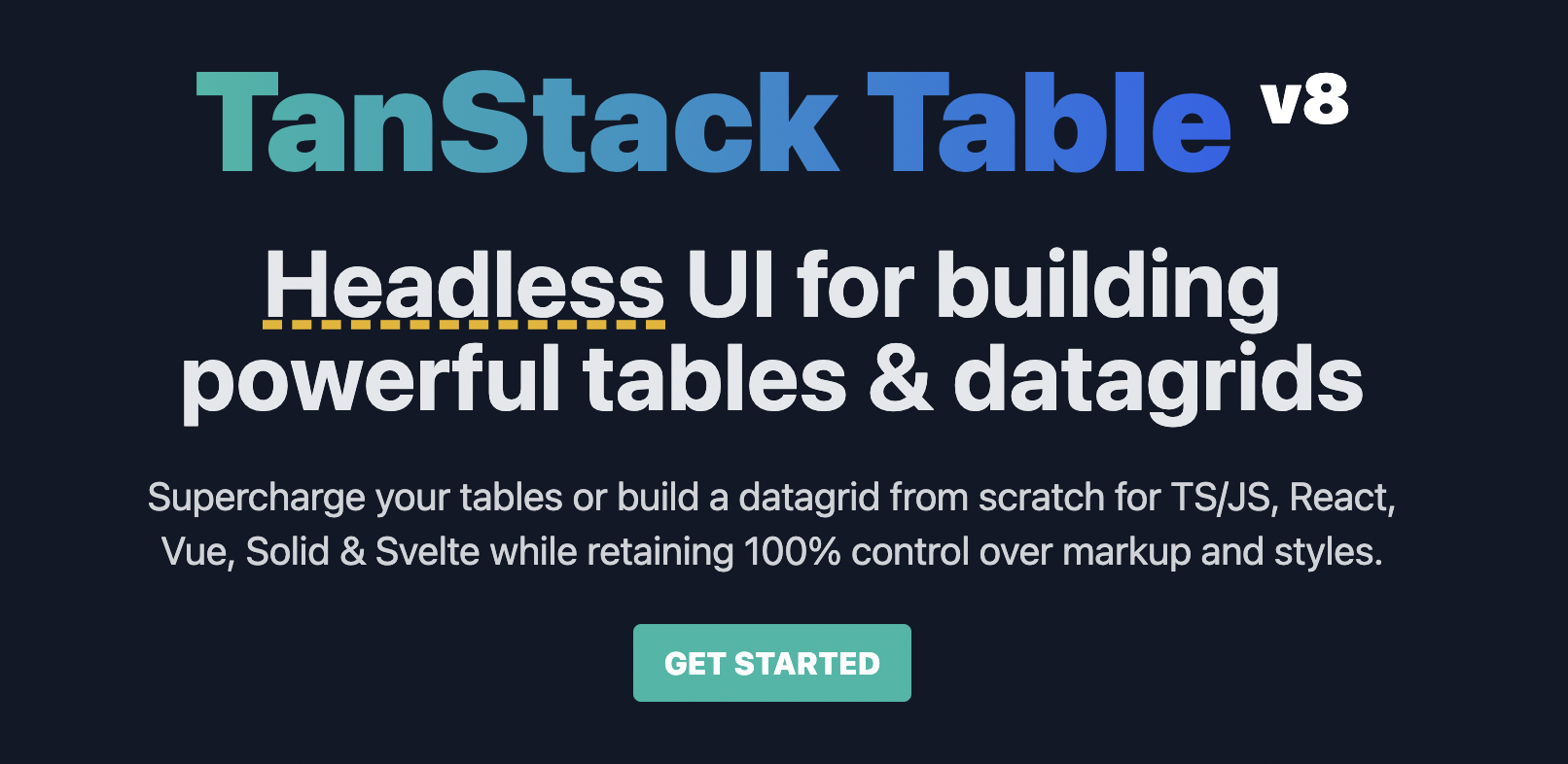 TanStack Home Page